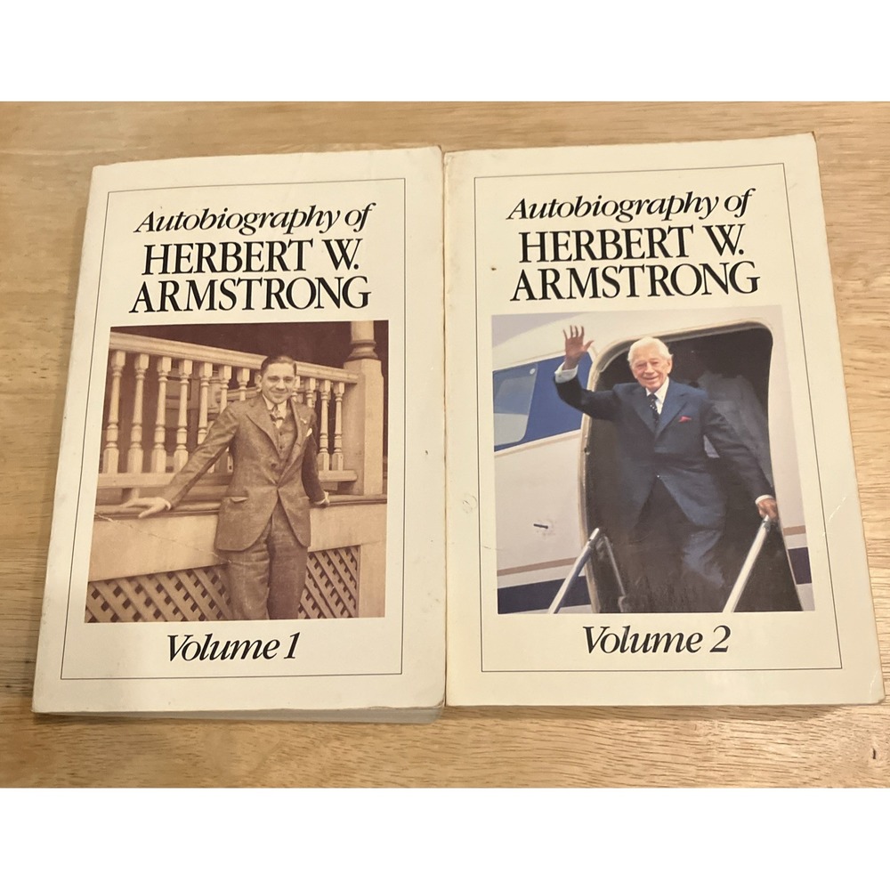 Autobiography of Herbert W Armstrong 2 Volume PB Set Worldwide Church Of God